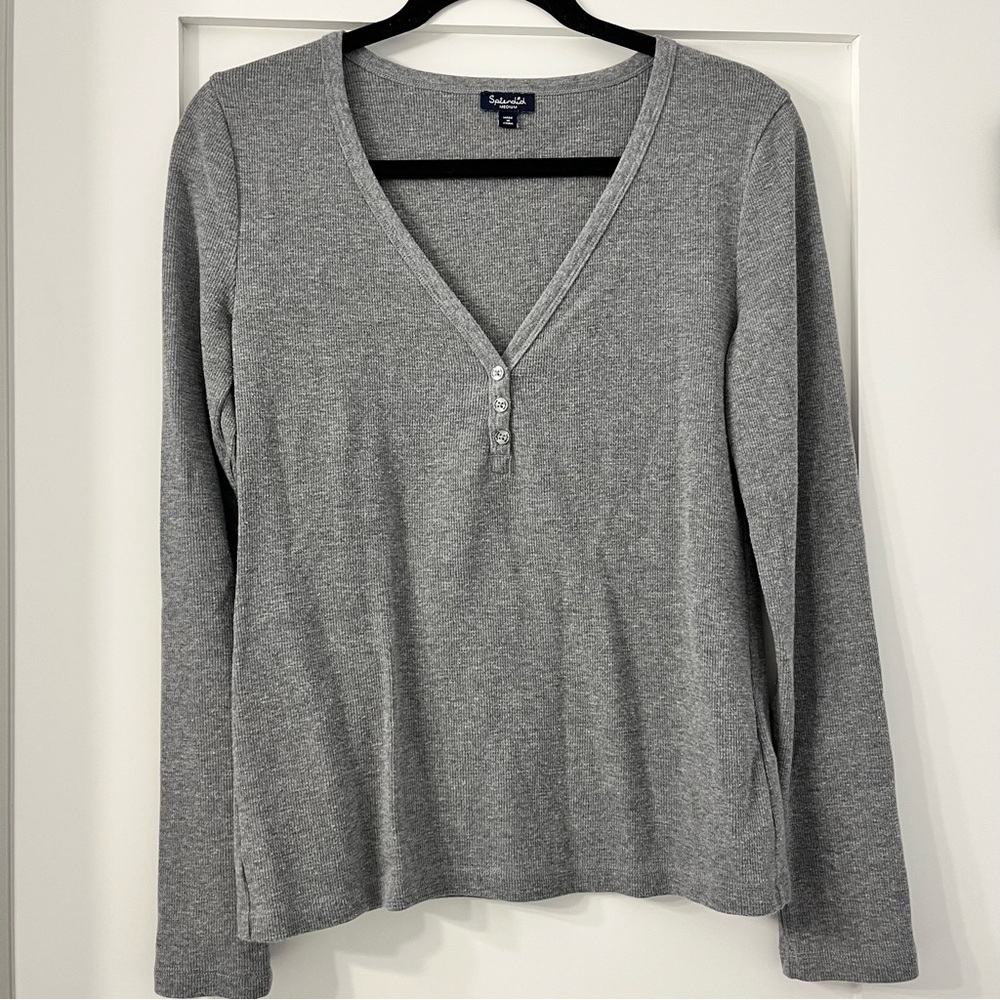 Splendid Vneck Long Sleeve